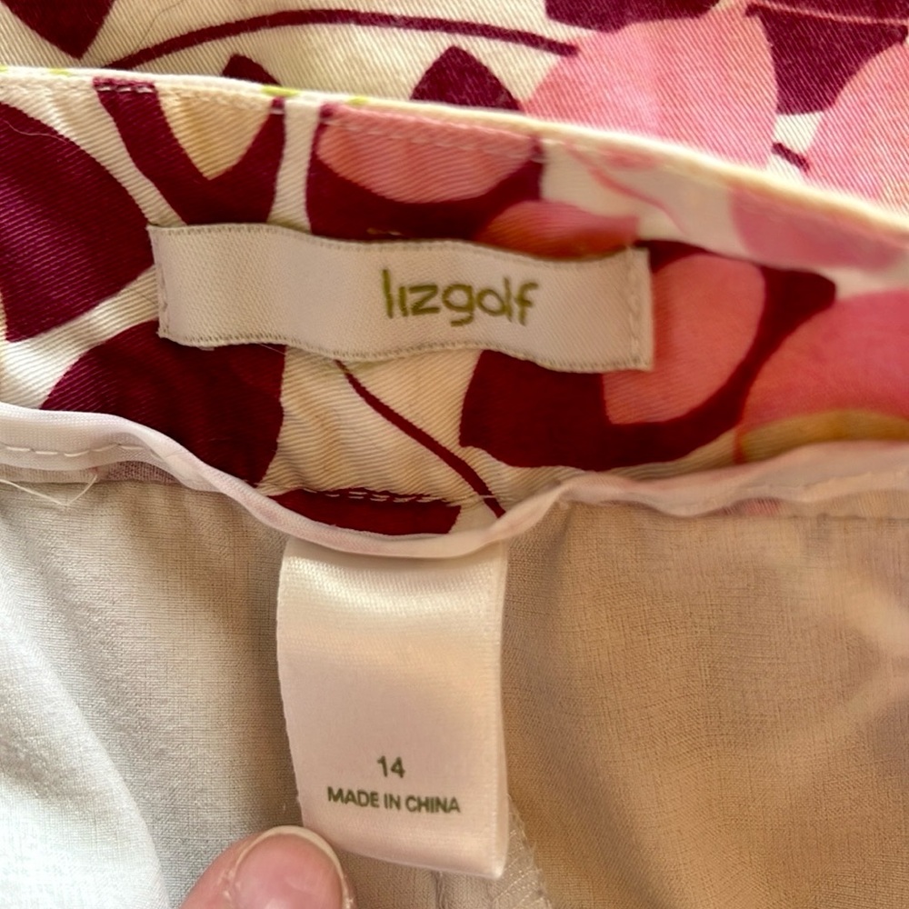 Liz Golf Floral A-Line Skort - Pink, Green, and White - Picture 6 of 6
